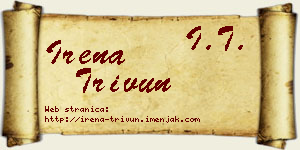 Irena Trivun vizit kartica
